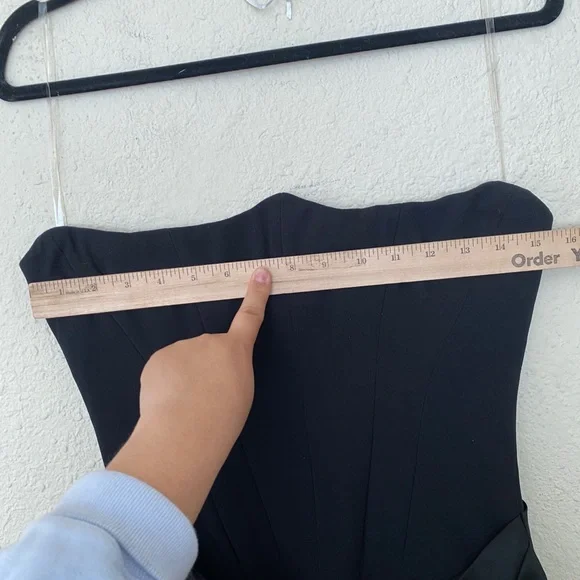 House of CB ‘Persephone’ Black Strapless Corset Maxi Dress NWOT size S - Picture 13 of 17